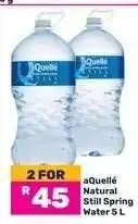 Game aQuellé Natural Still Spring Water 5 L offer