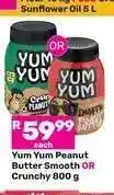 Game Yum Yum Peanut Butter Smooth OR Crunchy 800 g offer
