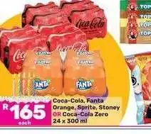 Game Coca-Cola, Fanta Orange, Sprite, Stoney OR Coca-Cola Zero offer