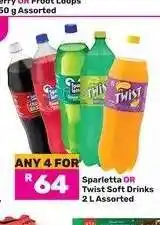 Game SPARLETTA or TWIST Soft Drinks offer