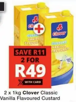 Checkers Clover Classic Vanilla Flavoured Custard offer