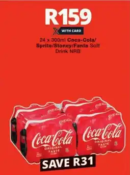 Checkers Coca-Cola/ Sprite/Stoney/Fanta Soft Drink NRB offer