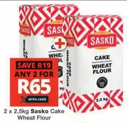 Checkers Sasko Cake Wheat Flour offer