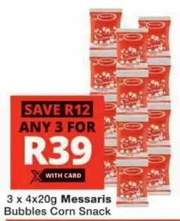 Checkers Messaris Bubbles Corn Snack offer