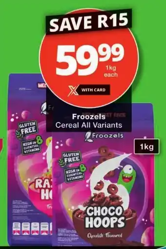 Checkers Froozels Cereal All Variants offer