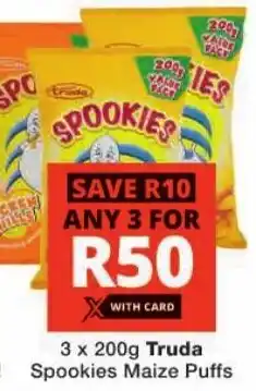 Checkers Truda Spookies Maize Puffs offer