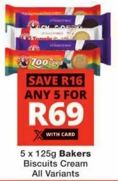 Checkers Bakers Biscuits Cream All Variants offer