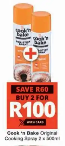Checkers Hyper Cook 'n Bake Original Cooking Spray offer