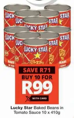 Checkers Hyper Lucky Star Baked Beans in Tomato Sauce offer
