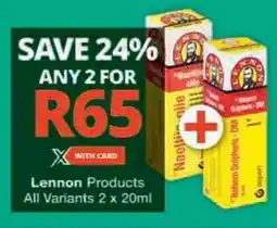 Checkers Hyper Lennon Products All Variants offer