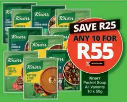 Checkers Hyper Knorr Packet Soup All Variants offer