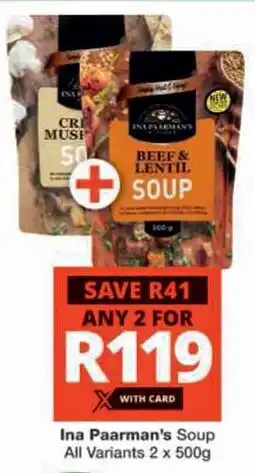 Checkers Hyper Ina Paarman's Soup All Variants offer