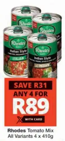 Checkers Hyper Rhodes Tomato Mix All Variants offer