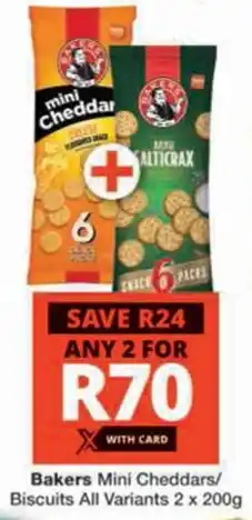Checkers Hyper Bakers Mini Cheddars/ Biscuits All Variants offer