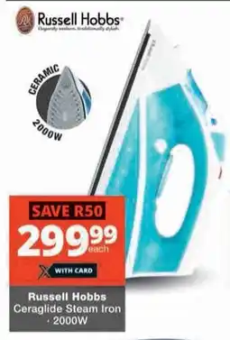 Checkers Hyper Russell Hobbs Ceraglide Steam Iron 2000W offer
