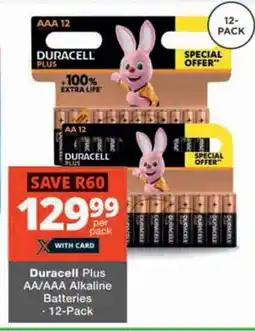 Checkers Hyper Duracell Plus AA/AAA Alkaline Batteries offer
