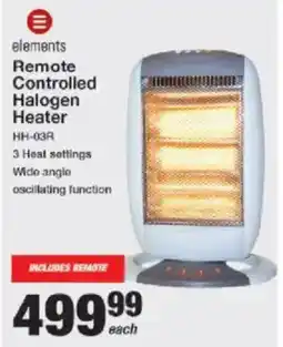 Mica Elements Remote Controlled Halogen Heater offer