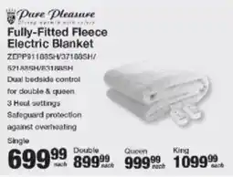 Mica Pure Pleasure Fully-Fitted Fleece Electric Blanket offer