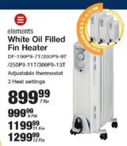 Mica Elements White Oil Filled Fin Heater offer