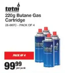 Mica Totai Butane Gas Cartridge offer