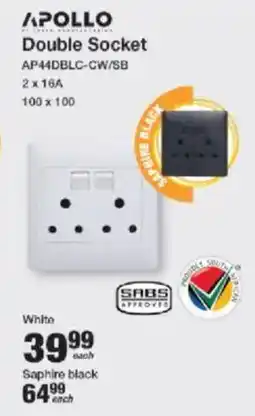 Mica APOLLO Double Socket offer