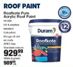 Mica Duram Roofkote Pure Acrylic Roof Paint offer