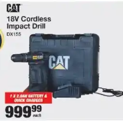 Mica CAT 18V Cordless Impact Drill offer