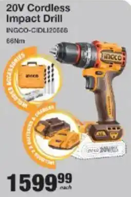 Mica INGCO 20V Cordless Impact Drill offer