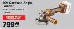 Mica INGCO 20V Cordless Angle Grinder offer