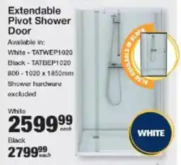 Mica Extendable Pivot Shower Door offer