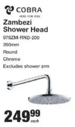 Mica COBRA Zambezi Shower Head offer