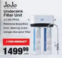 JoJo Undersink Filter Unit