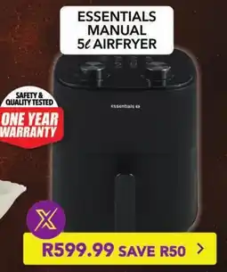 Shoprite Essentials manual airfryer offer