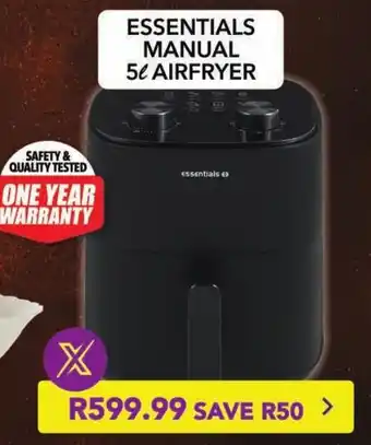 Shoprite Essentials manual airfryer offer