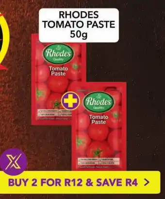Shoprite Rhodes tomato paste offer