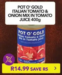 Shoprite Pot o' gold italian tomato & onion mix in tomato juice offer