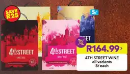 Shoprite 4th street wine all variants offer