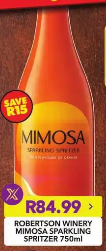Shoprite Robertson winery mimosa sparkling spritzer offer