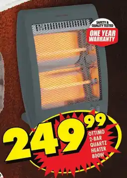 Shoprite Ottimo 2-bar quartz heater 800w offer