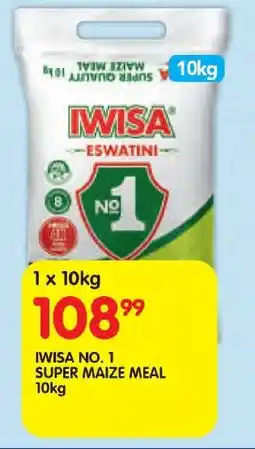 Shoprite Iwisa no. 1 super maize meal offer