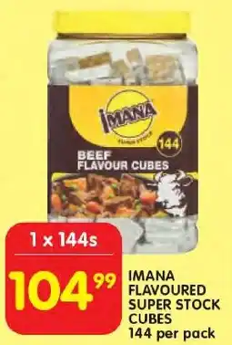 Shoprite Imana flavoured super stock cubes offer