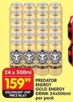 Shoprite Predator energy gold energy drink offer