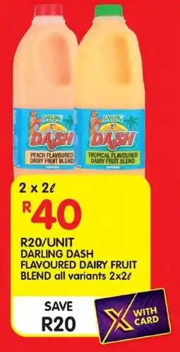 Shoprite Darling dash flavoured dairy fruit blend offer