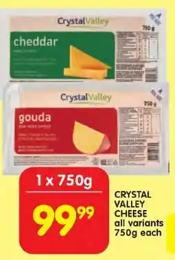 Shoprite Crystal valley cheese all variants offer