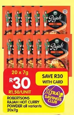Shoprite Robertsons rajah hot curry powder all variants offer