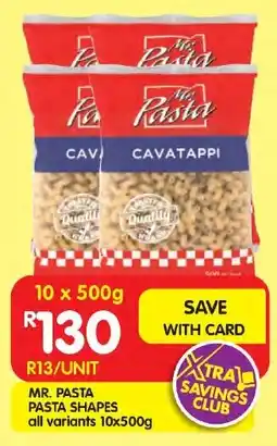 Shoprite Mr. pasta pasta shapes all variants offer