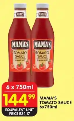 Shoprite Mama's tomato sauce offer