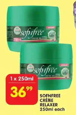Shoprite Sofnfree créme relaxer offer