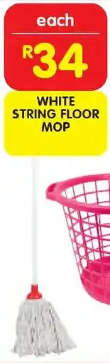 Shoprite White string floor mop offer
