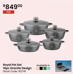 Africa Cash and Carry Royal Pot Set Granite Design offer